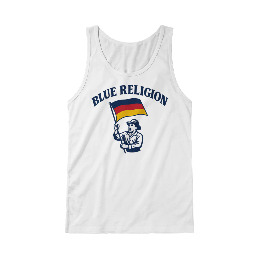 đź’™ BLUE RELIGION | Patriot mit Deutschland Flagge | premium Tank-Top | UNISEX